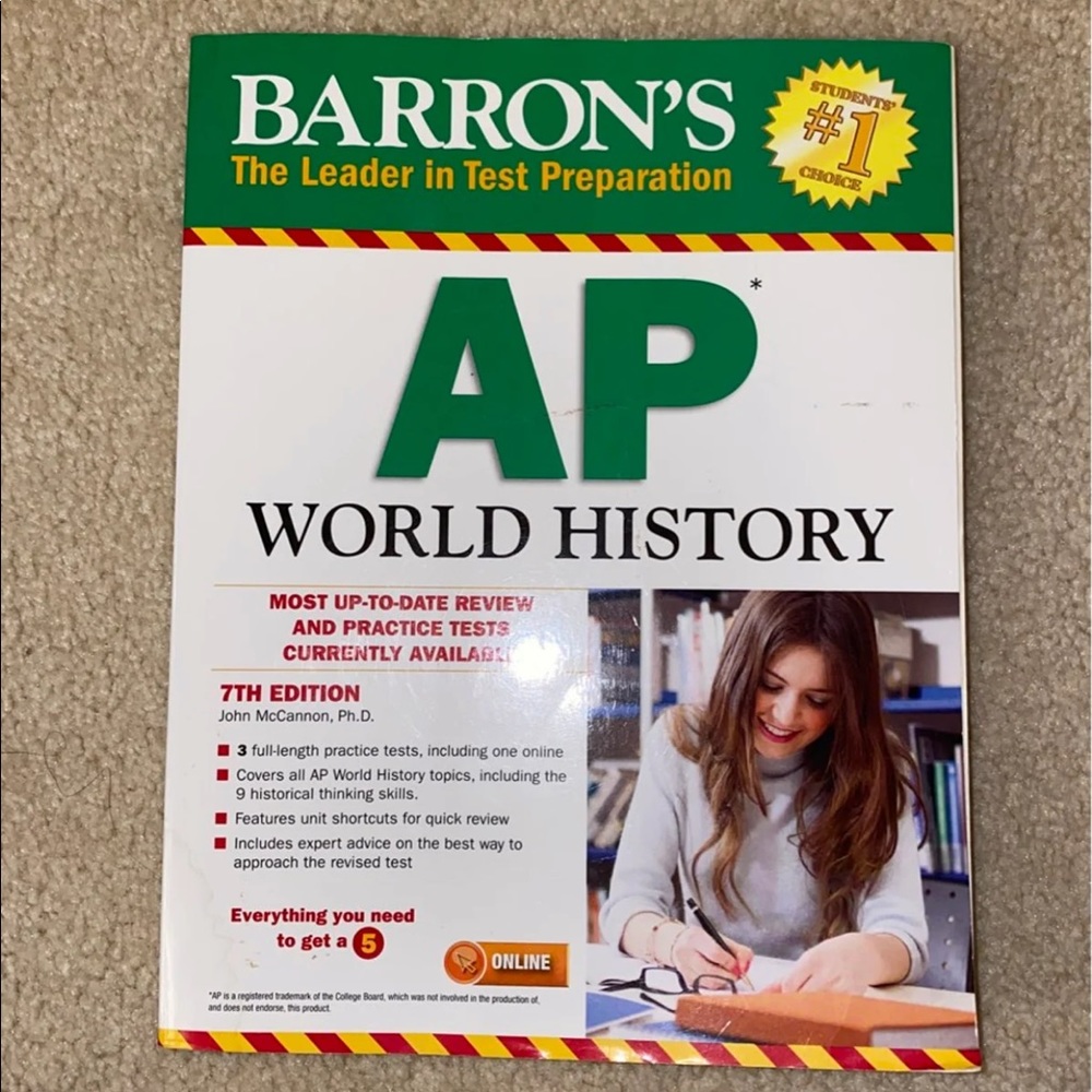 Barron’s AP World History Book